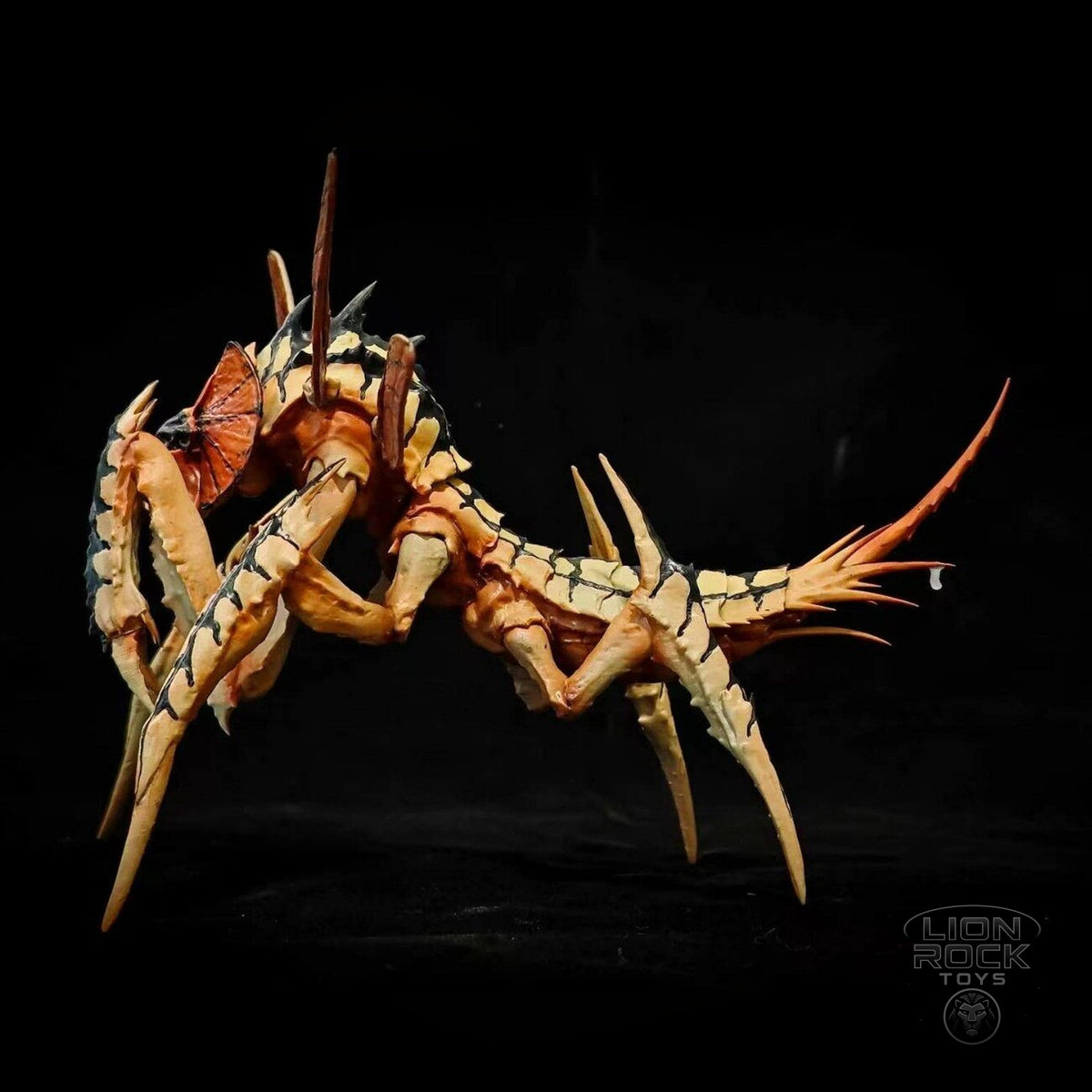 Stalker figure side view showing spined tail