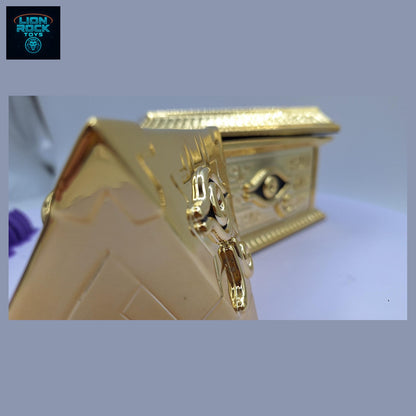 Electroplated Gold Pyramid Puzzle Pendant with Hieroglyph Treasure Box — Duelist Collector Set